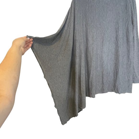 Pietro Brunelli Maternity Gray Asymmetrical Pullover Poncho Like Sweater Size M - Picture 5 of 12